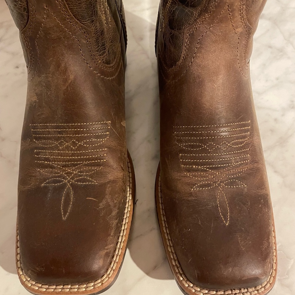 Ariat VentTEK Ultra Women's Heeled Boots - Brown and Teal - Picture 8 of 9